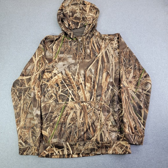 Magellan Outdoors Other - Magellan Outdoors Hoodie Mens Small Brown Camo Realtree Max-7 Pullover Hunting